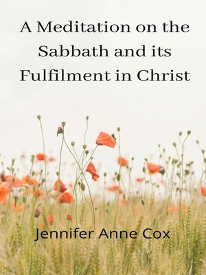 cover image of A Meditation on the Sabbath and Its Fulfilment in Christ